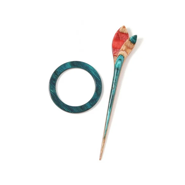 Epingles de châle Symfonie avec Broche Flora - Knitpro