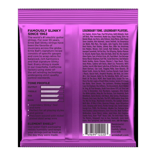Ernie Ball 2220 Power Slinky Cordes Electriques Nickel 11/48