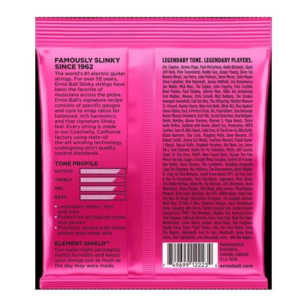 Ernie Ball 2223 Super Slinky Cordes Electriques Nickel 09/42