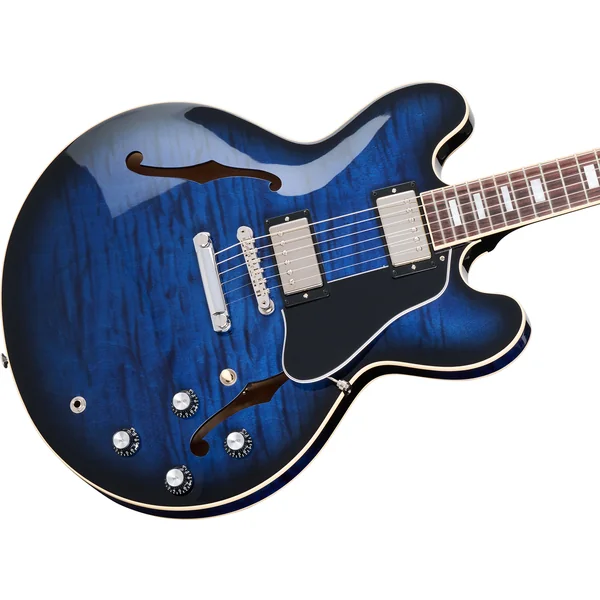 ES-335 Figured Custom Color - deep ocean burst