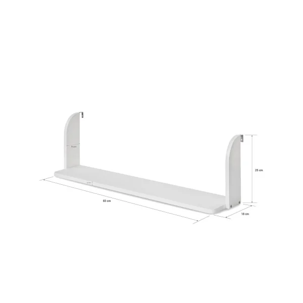 Etagère à suspendre blanche Etagère lit Tablette lit