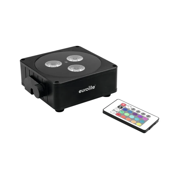 EUROLITE AKKU Flat Light 3 noir