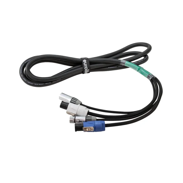 EUROLITE Câble mixte DMX P-Con/3 broches XLR 3 m