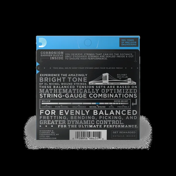 EXL110BT Nickel Wound, Balanced Tension Regular Light, 10-46 - set of strings
