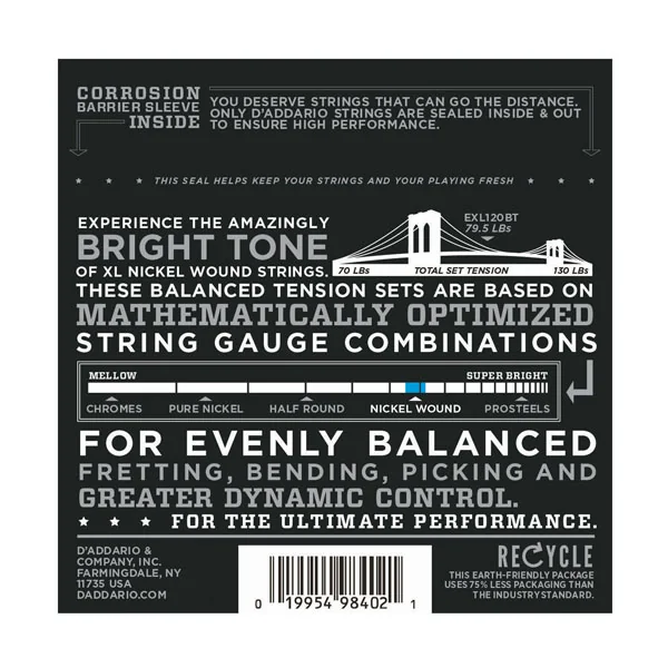 EXL120BT Electric Balanced Tension Super Light 9-40