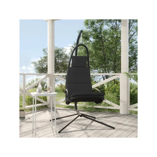 Fauteuil Suspendu Gris Foncé Chaise Suspendue de Jardin