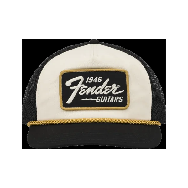 Fender casquette 1946 gold braid hat cream/black