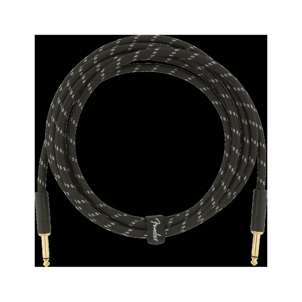 Fender Deluxe Cable 3M black tweed cable instrument droit/droit
