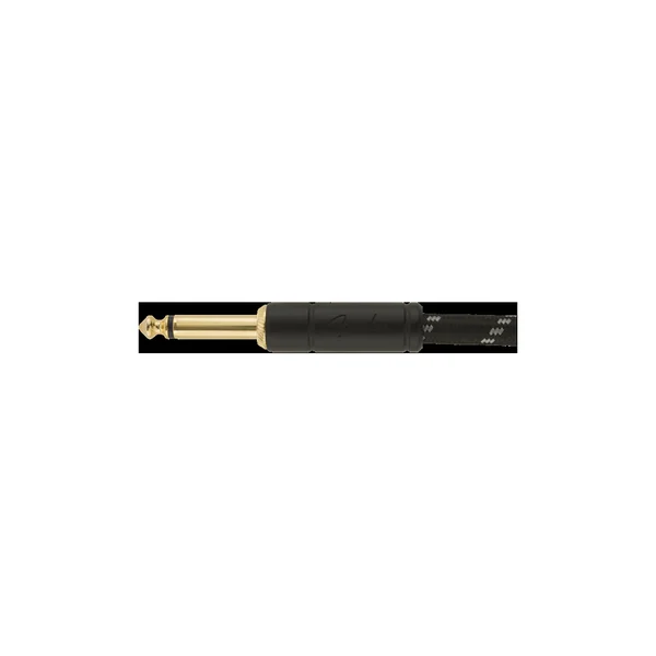 Fender Deluxe Cable 5.5M Black Tweed Cable Instrument Droit/Coudé