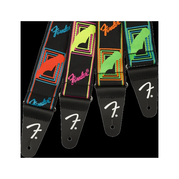 Fender neon monogrammed sangle blue/orange
