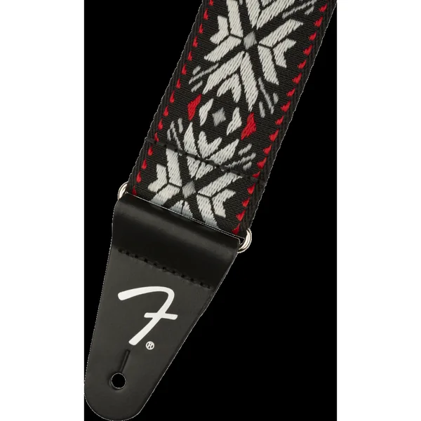 Fender sangle Pasadena woven strap red snowflake