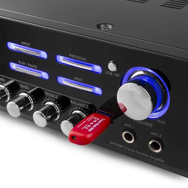 Fenton AV120BT - Amplificateur, Puissance de 2x 60W, Bluetooth
