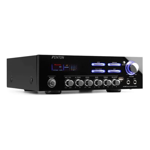 Fenton AV120BT - Amplificateur, Puissance de 2x 60W, Bluetooth