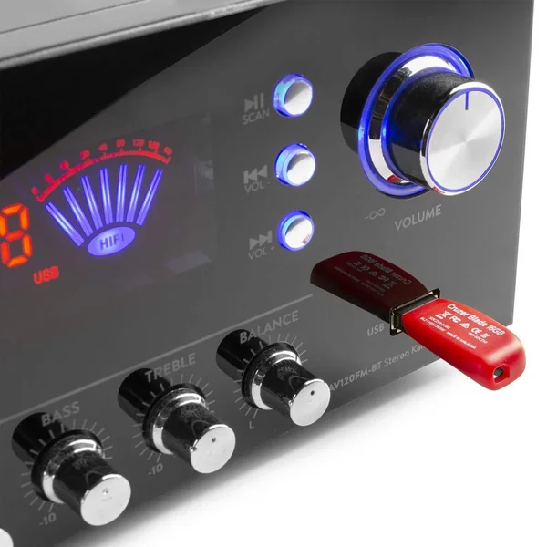 Fenton AV120FM-BT - Amplificateur, Puissance de 2x 60W, Bluetooth