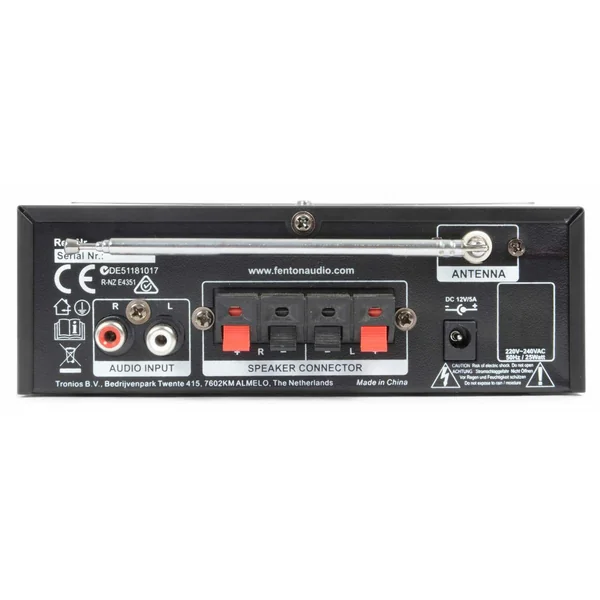 Fenton AV380BT Kit Karaoké avec Amplificateur USB/SD/BT Enceintes et Microphones