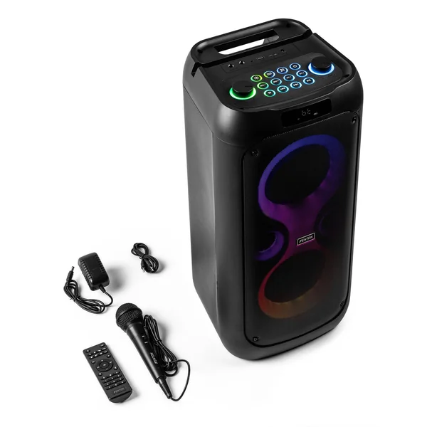 Fenton Core130 – Enceinte Bluetooth Lumineuse – 180 Watts, Autonomie 12H, Micro Inclus