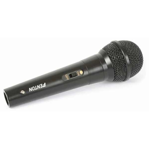 Fenton DM100 - Microphone Filaire avec Cordon de 3 Mètres - Noir