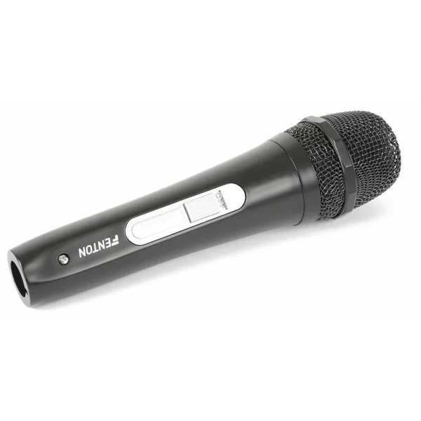 Fenton DM110 - Microphone Dynamique Professionnel avec Cordon de 3 Mètres - Noir