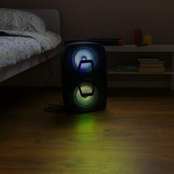 Fenton FT208LED Enceinte Sono Portable Bluetooth avec Batterie 2x 8"