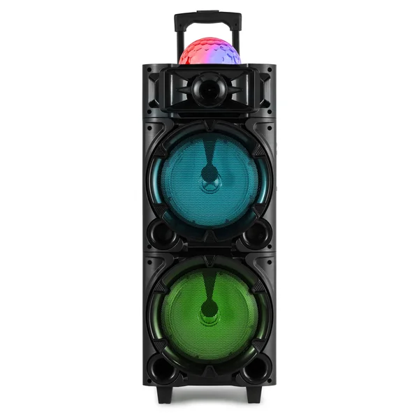 Fenton LIVE290 - Enceinte Karaoké Portable 300 Watts 2x8" avec Bluetooth et 2 Micros