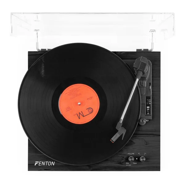 Fenton RP165B Platine Vinyle BT avec 2 Enceintes - Noir/Gris