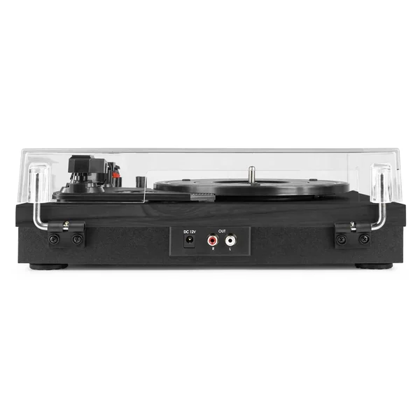Fenton RP165B Platine Vinyle BT avec 2 Enceintes - Noir/Gris