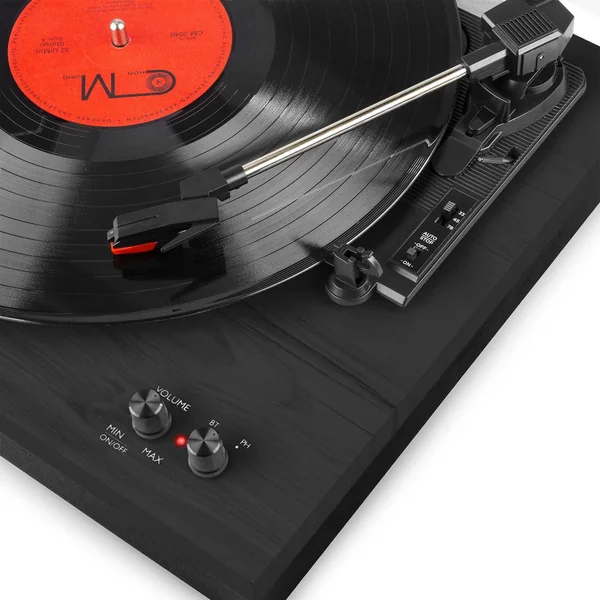 Fenton RP165B Platine Vinyle BT avec 2 Enceintes - Noir/Gris