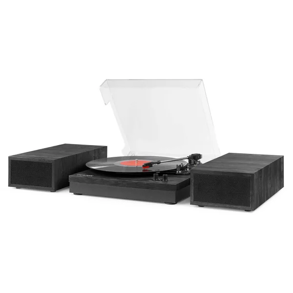 Fenton RP165B Platine Vinyle BT avec 2 Enceintes - Noir/Gris