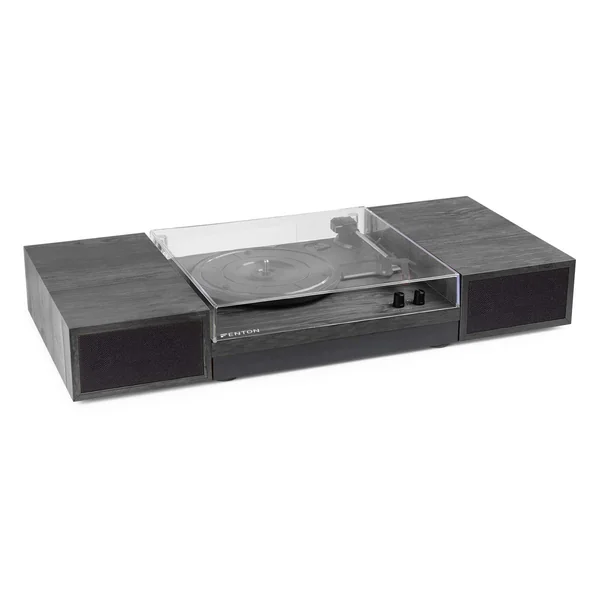 Fenton RP165B Platine Vinyle BT avec 2 Enceintes - Noir/Gris