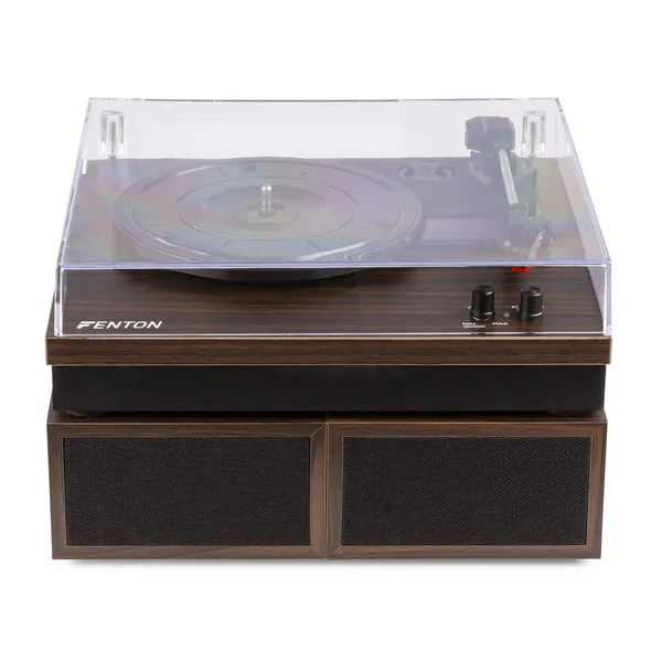 Fenton RP165D Platine Vinyle Bluetooth avec 2 Enceintes - Bois Foncé
