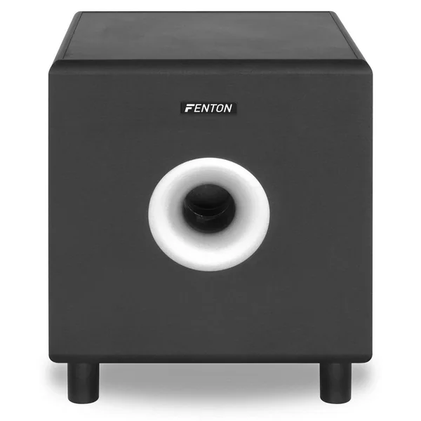 Fenton SHFS08B - Subwoofer Caisson de Basses Amplifié 8" - Noir