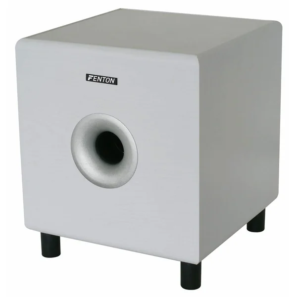 Fenton SHFS08W - Subwoofer Caisson de Basses Amplifié 8" - Blanc