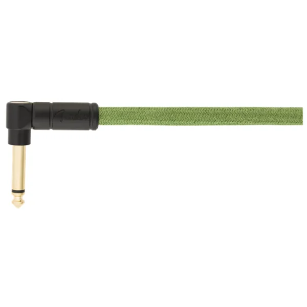 Festival Pure Hemp Instrument Cable, Straight/Angle, 10ft - Green