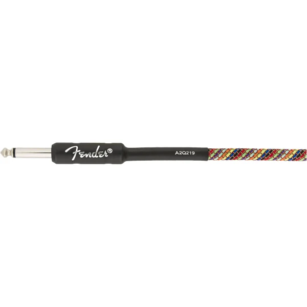 Festival Pure Hemp Instrument Cable, Straight/Straight, 10ft - Rainbow