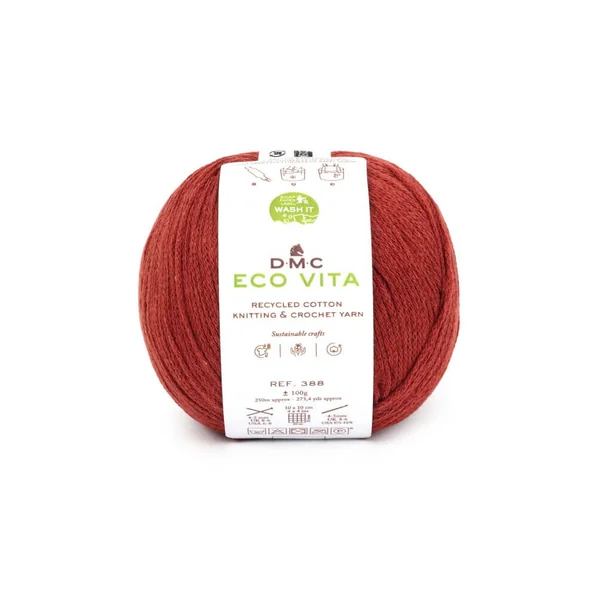 Fil de coton recyclé ECO VITA pour tricot et crochet - 100GR - DMC