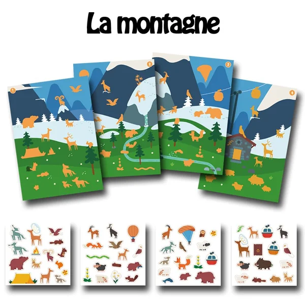 Fresques gommettes - 4 thèmes