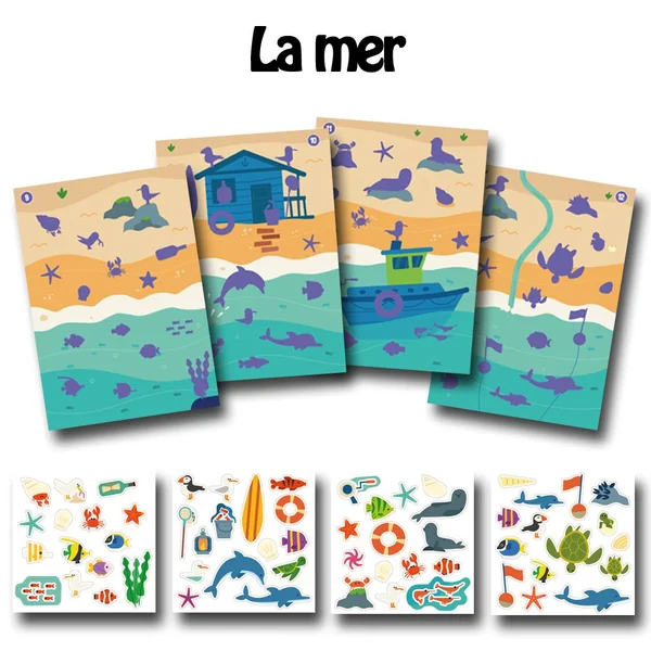 Fresques gommettes - 4 thèmes