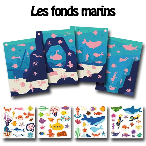 Fresques gommettes - 4 thèmes