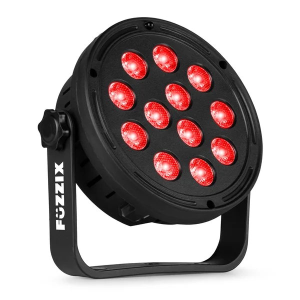 Fuzzix Comet M12 - Pack 4 × PAR LED 12 LED PC | Set Eclairage Compact & Plug-and-Play pour DJs & Mobilisations