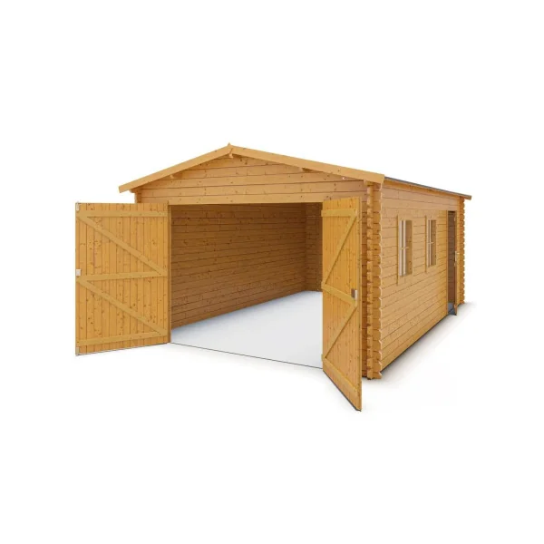 Garage en bois 22,23m² pin traité autoclave Garage en bois garage bois garage pour voiture abri garage garage bois massif