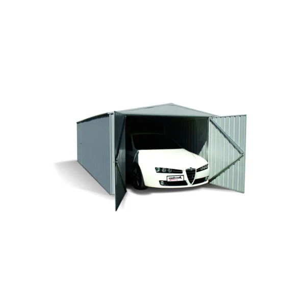 Garage métal 18,78 m² + kit d'ancrage Garage métallique Garage métal garage pour voiture Abri garage Garage tôle