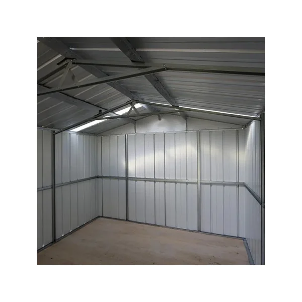 Garage métal anthracite 22,63 m² + kit d'ancrage Garage métallique Garage métal Garage pour voiture Abri garage tôle