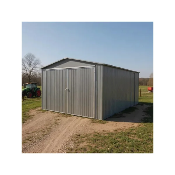 Garage métal imitation bois 18,24 m² Garage métallique garage métal garage pour voiture abri garage garage tôle