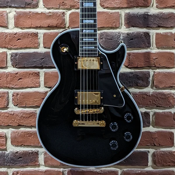 Gibson Les Paul Custom Shop Ebony Gold Hardware