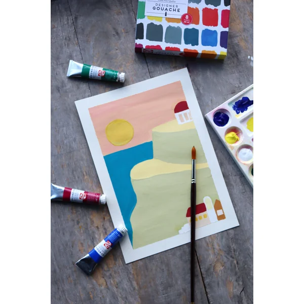 Gouache Extra-fine 20 ml-Boîte de 10 tubes couleurs assorties