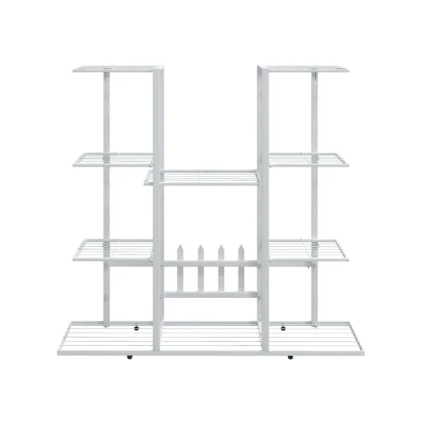 Grand Support pour plantes en Métal Blanc Support de plantes en Acier Etagères Plantes