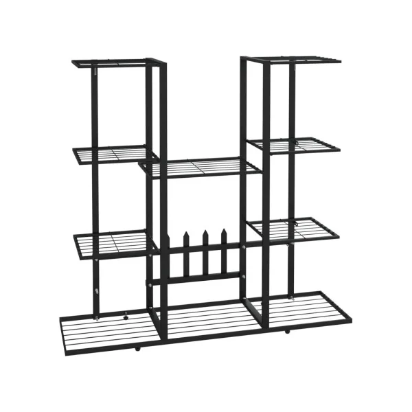 Grand Support pour plantes en Métal Noir Support de plantes en Acier Etagères Plantes