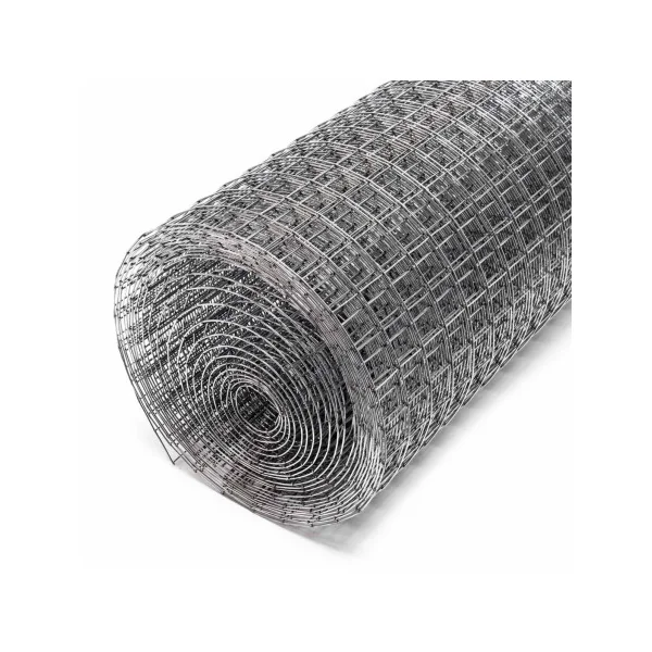 Grillage 25m galvanisé noir maille carrée 12x12mm hauteur 50 cm