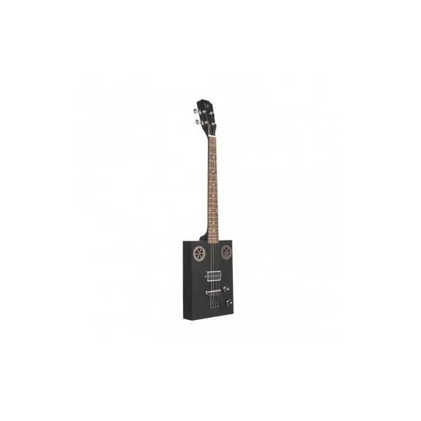 Guitare Cigar Box Electro J.N. Guitars CASK-HOGSCOAL SAPELE NOIR