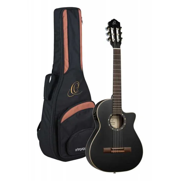Guitare Classique 3/4 ELECTRO ORTEGA R125 EPICEA, EQ, NOIR